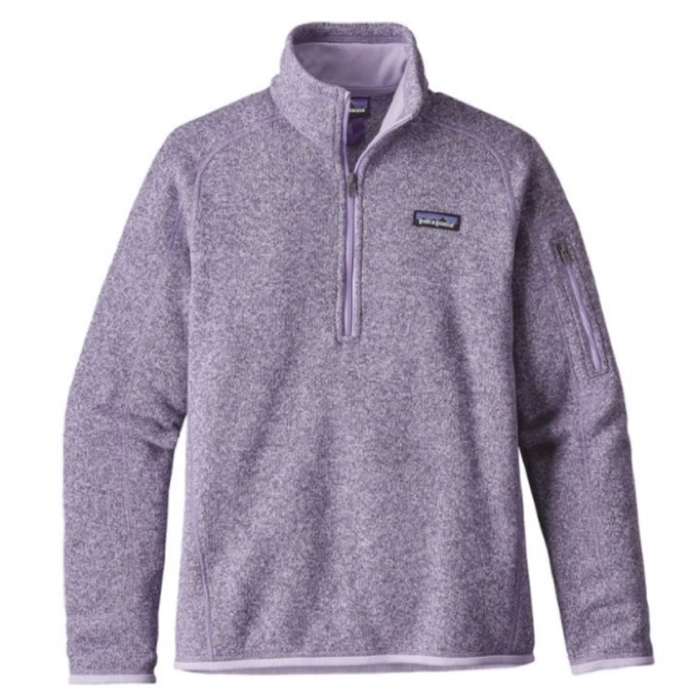 Patagonia Women’s Quarter Zip-Up Sweater Purple